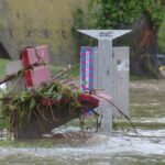Free Images : wind, river, red, weather, storm, park bench, natural ...
